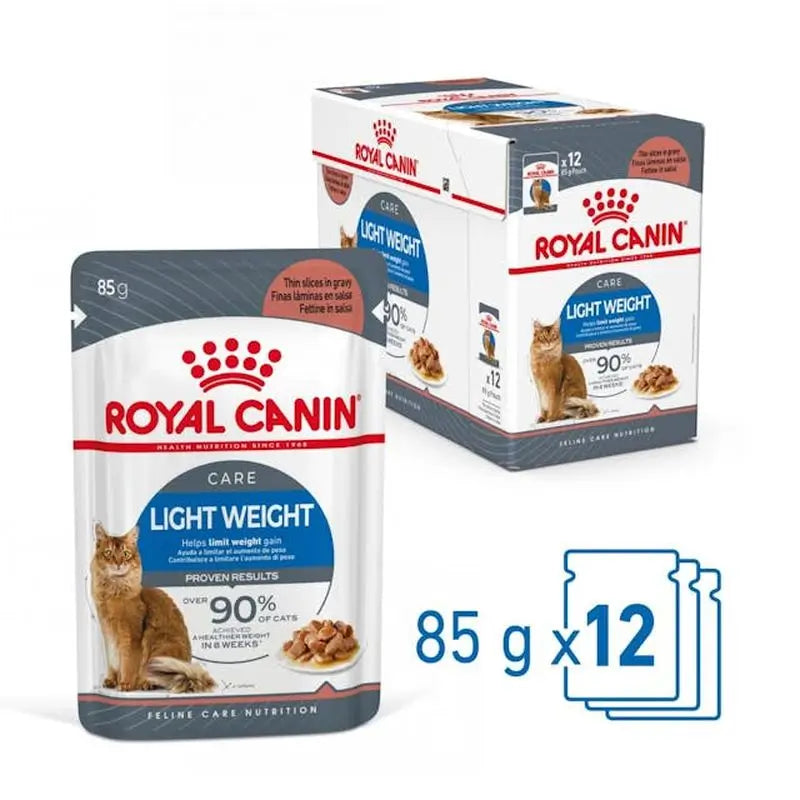 Royal Canin Adult Light Weight Pouch Caja 12X85Gr, comida húmeda para gatos