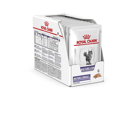 Royal Canin Veterinary Mature Consult Balance 12X85Gr, comida húmeda para gatos