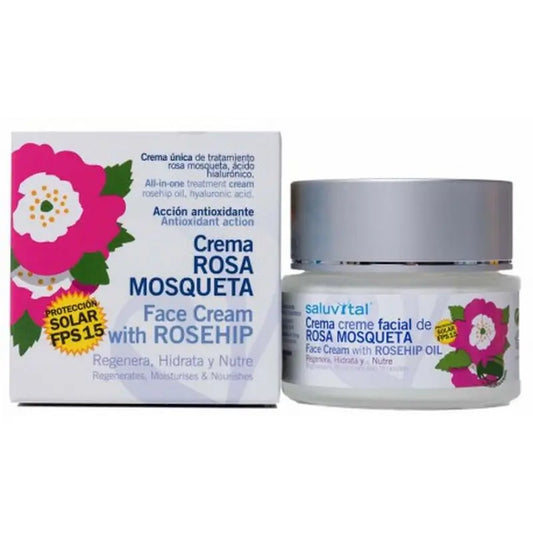 Saluvital Crema Facial Rosa Mosqueta 50 Ml 