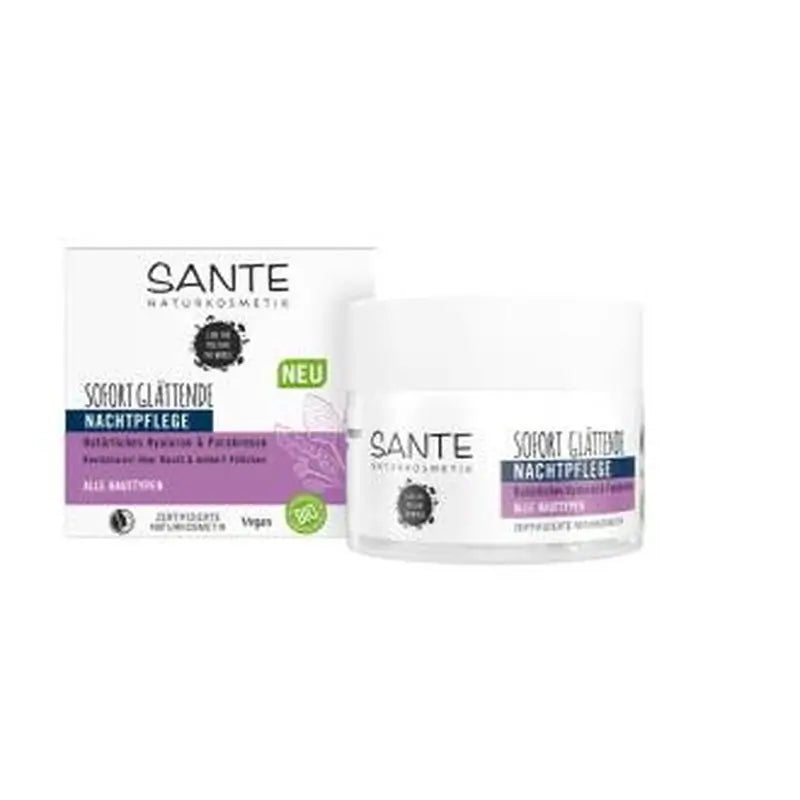 Sante Naturkosmetik Crema De Noche Alisadora Acido Hialuronico 50Ml. 