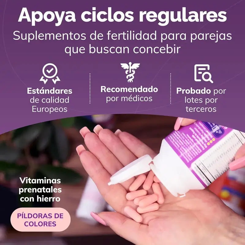 Sasmar Conceive Plus Apoyo Fertilidad Femenina, 60 Cápsulas