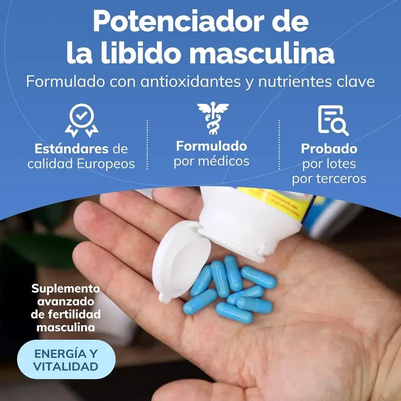 Sasmar Conceive Plus Apoyo Fertilidad Masculina, 60 Cápsulas