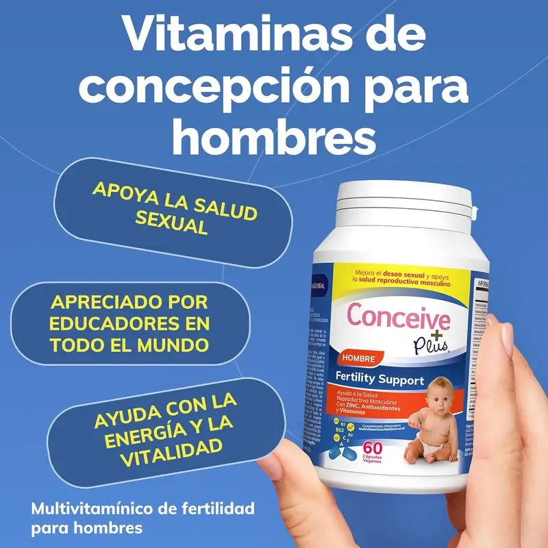 Sasmar Conceive Plus Apoyo Fertilidad Masculina, 60 Cápsulas