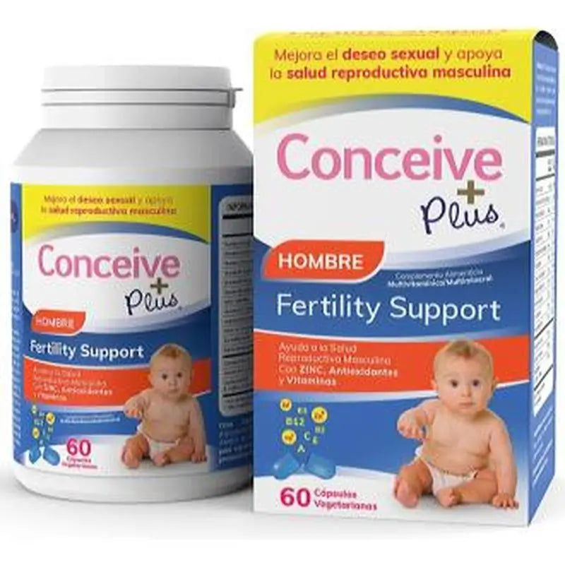 Sasmar Conceive Plus Apoyo Fertilidad Masculina 60Cap