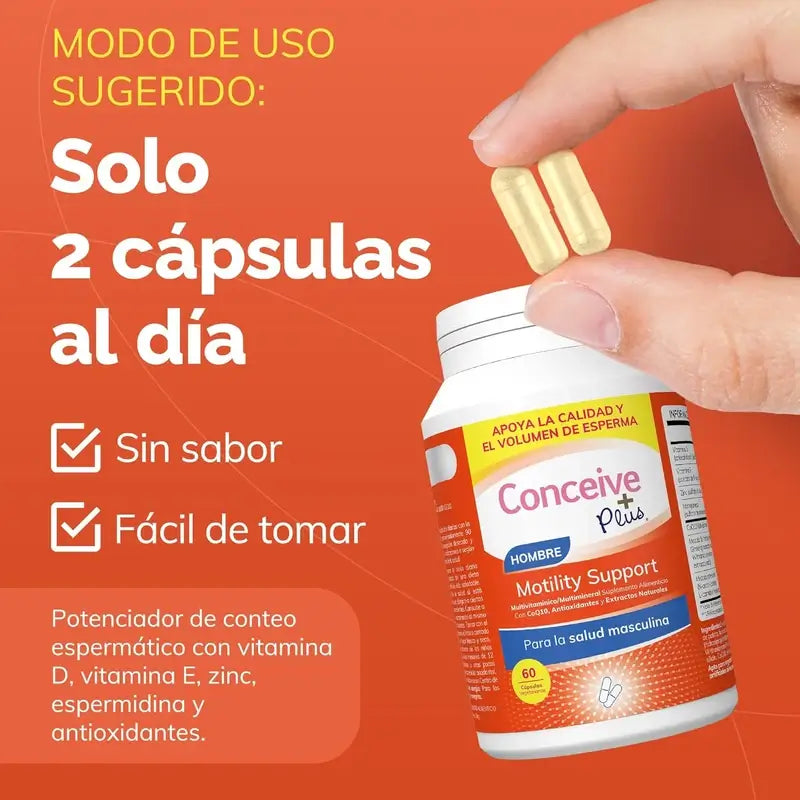 Sasmar Conceive Plus Hombre Motilidad, 60 Cápsulas