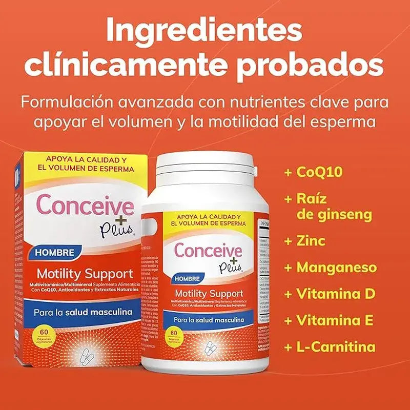 Sasmar Conceive Plus Hombre Motilidad, 60 Cápsulas