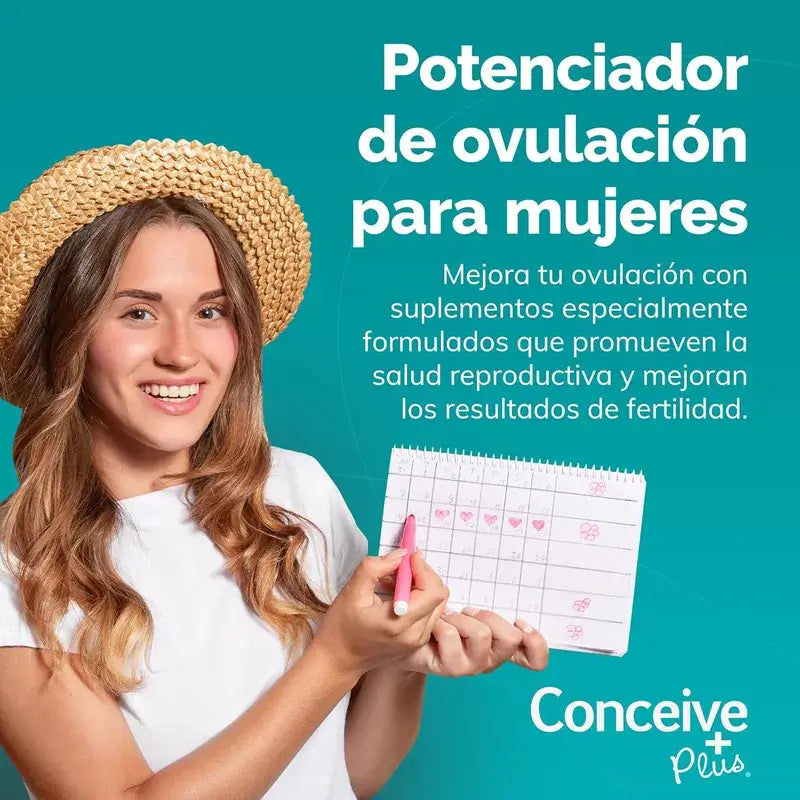 Sasmar Conceive Plus Mujer Ovulacion, 120 Cápsulas