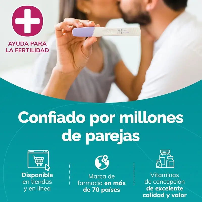 Sasmar Conceive Plus Mujer Ovulacion, 120 Cápsulas