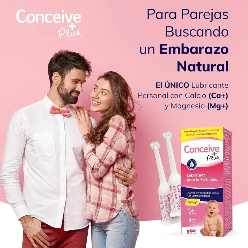 Sasmar Lubricante Conceive Plus, 8 Aplicadores Unidosis