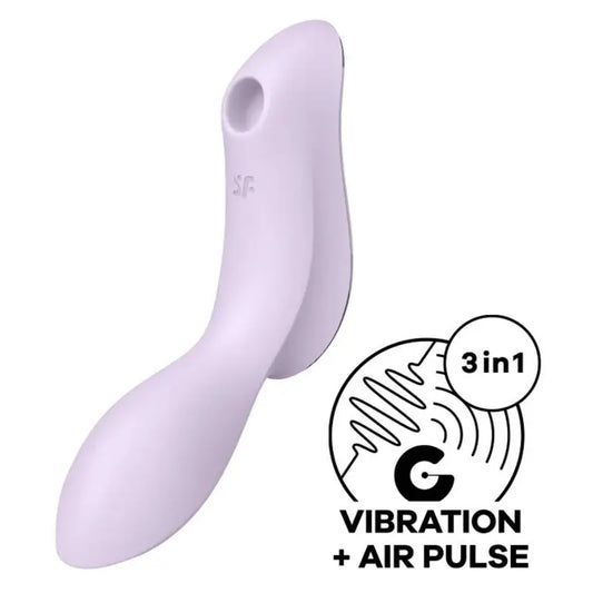 Satisfyer Air Pulse  Curvy Trinity 2 Estimulador Y Vibrador - Morado