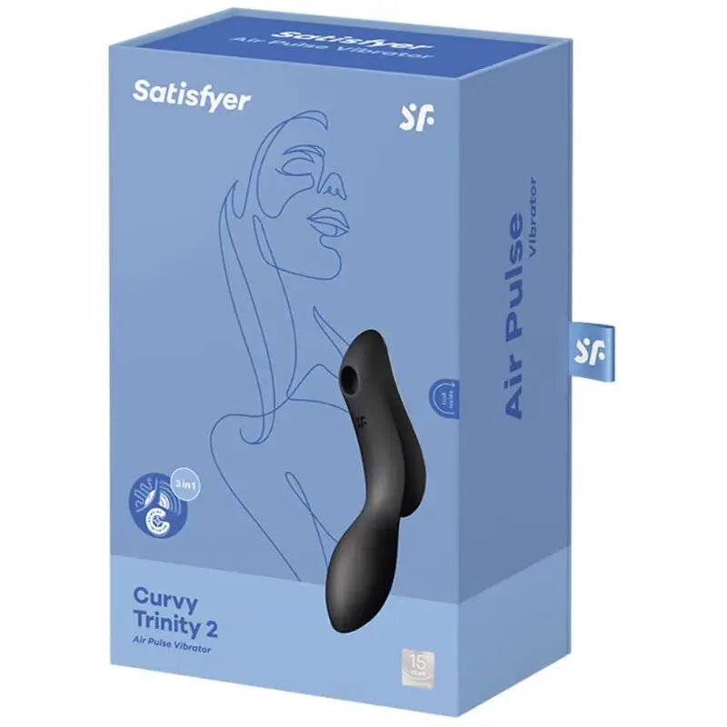 Satisfyer Air Pulse Curvy Trinity 2 Estimulador Y Vibrador - Negro