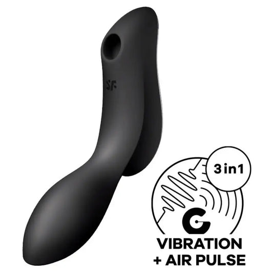 Satisfyer Air Pulse Curvy Trinity 2 Estimulador Y Vibrador - Negro