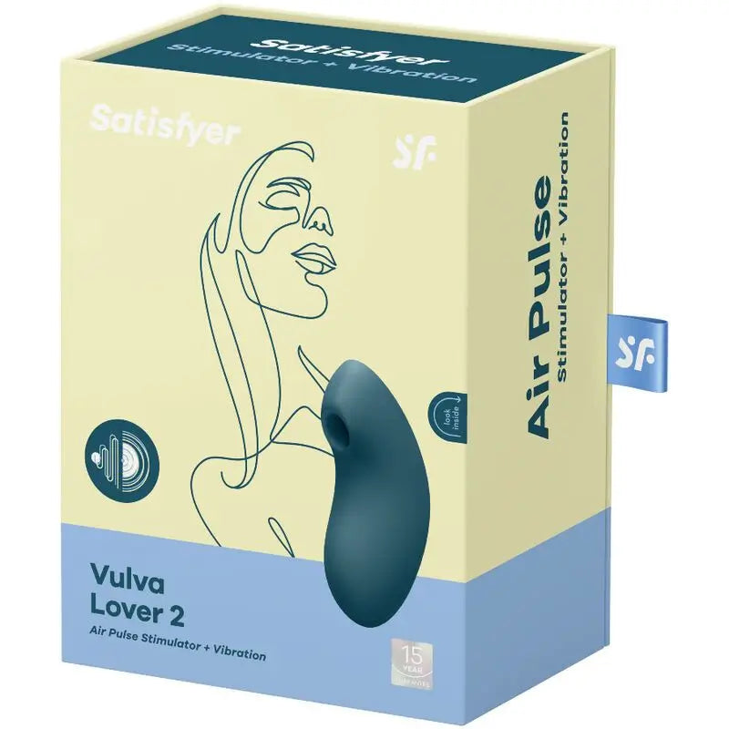 Satisfyer Air Pulse Vulva Lover 2 Estimulador Y Vibrador - Azul