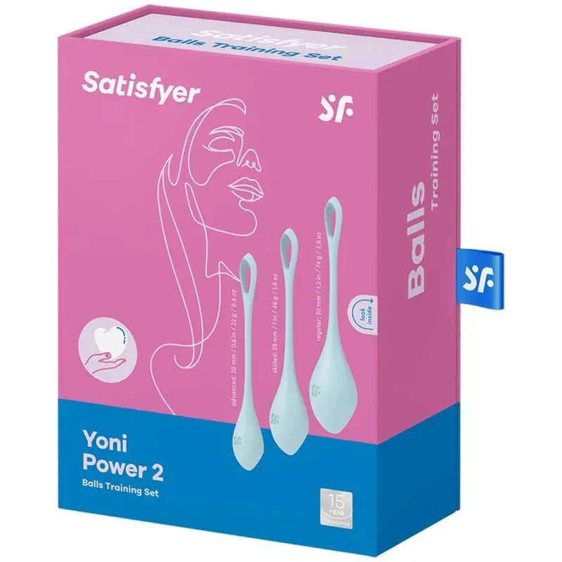 Satisfyer Balls Yoni Power 2 Kit De Entrenamiento Azul