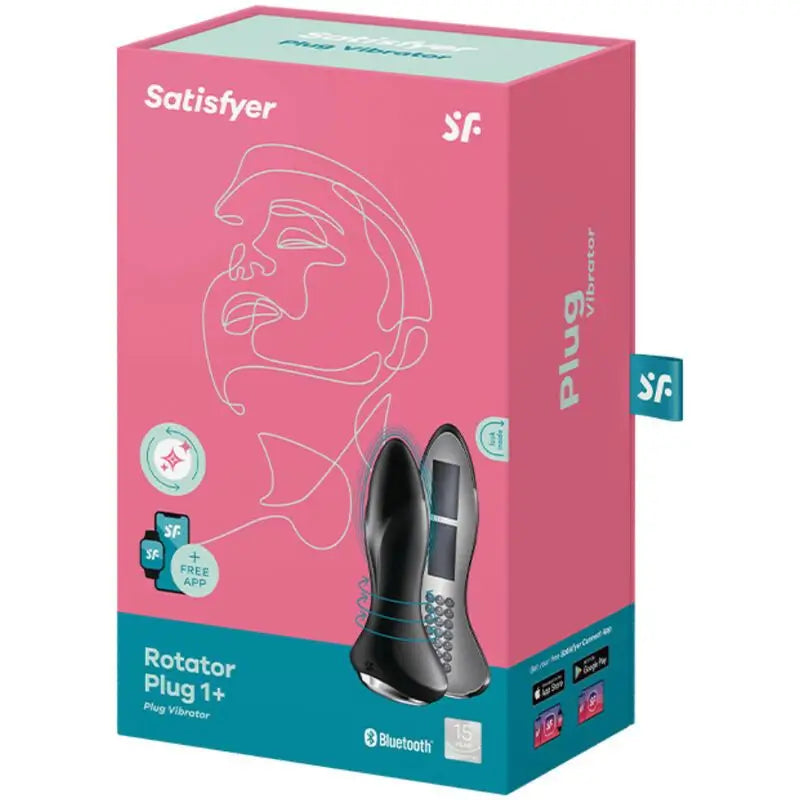 Satisfyer Connect  Rotator Plug 1+ Plug Vibrador App - Negro