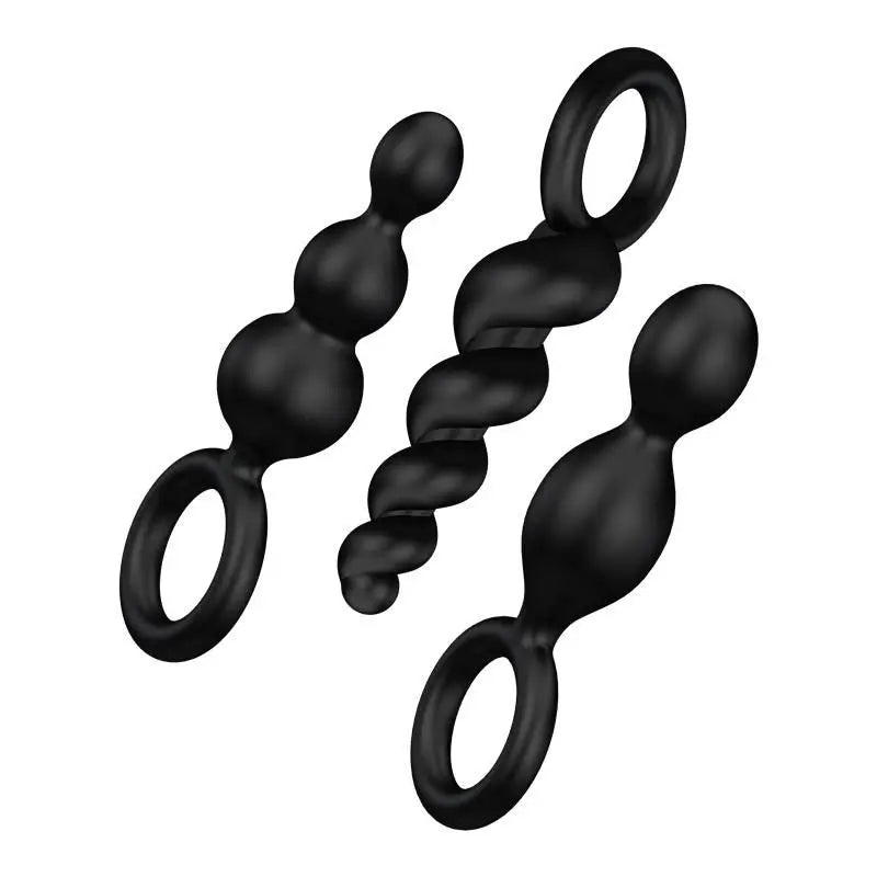 Satisfyer Pack De 3 Plugs Silicona Negro