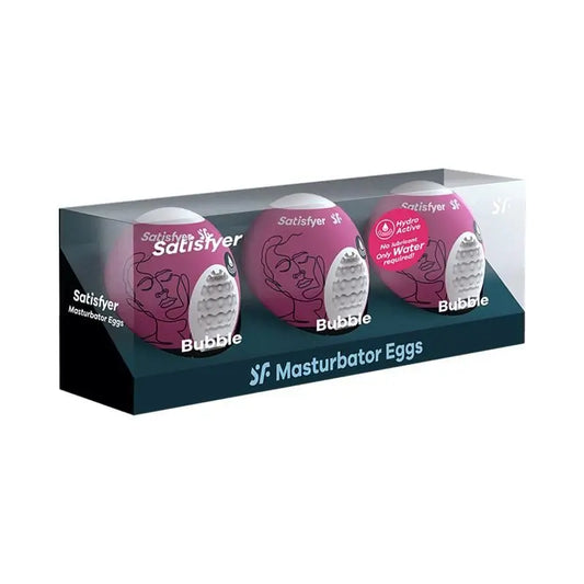 Satisfyer Set 3 Huevos Masturbadores Modelo Bubble