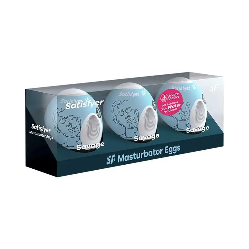 Satisfyer Set 3 Huevos Masturbadores Modelo Savage