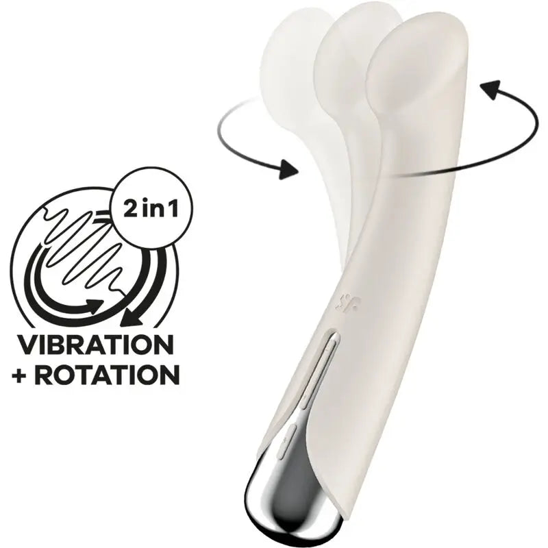 Satisfyer Spinning G-Sport 1 Vibrador Rotador Beige