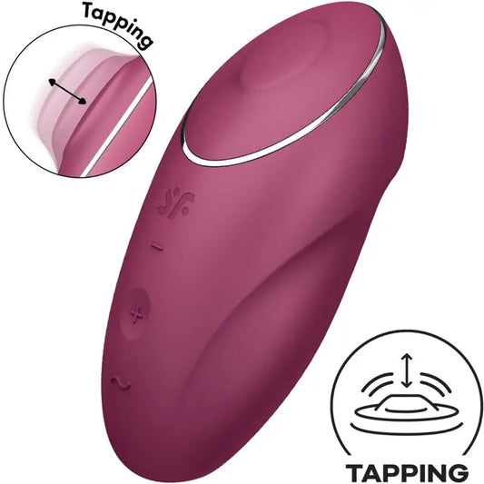 Satisfyer Tap & Climax 1 Vibrador Lay-On Rojo