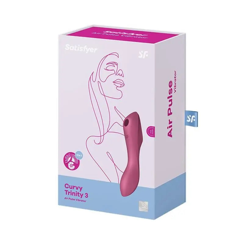 Satisfyer Vibrador Y Succionador Triple Estimulación Usb Rojo