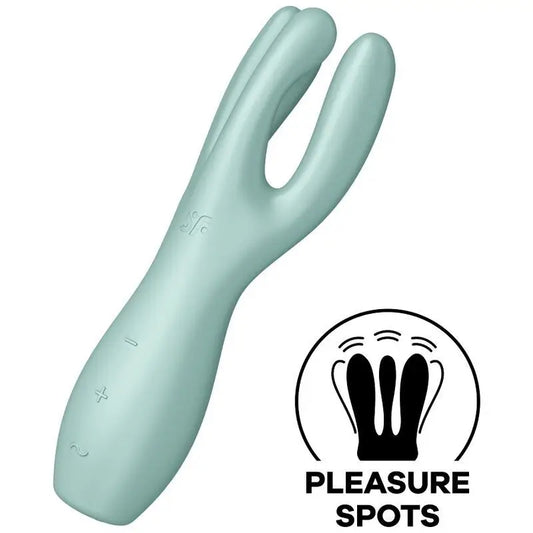 Satisfyer Vibrator Threesome 3 Vibrador - Verde