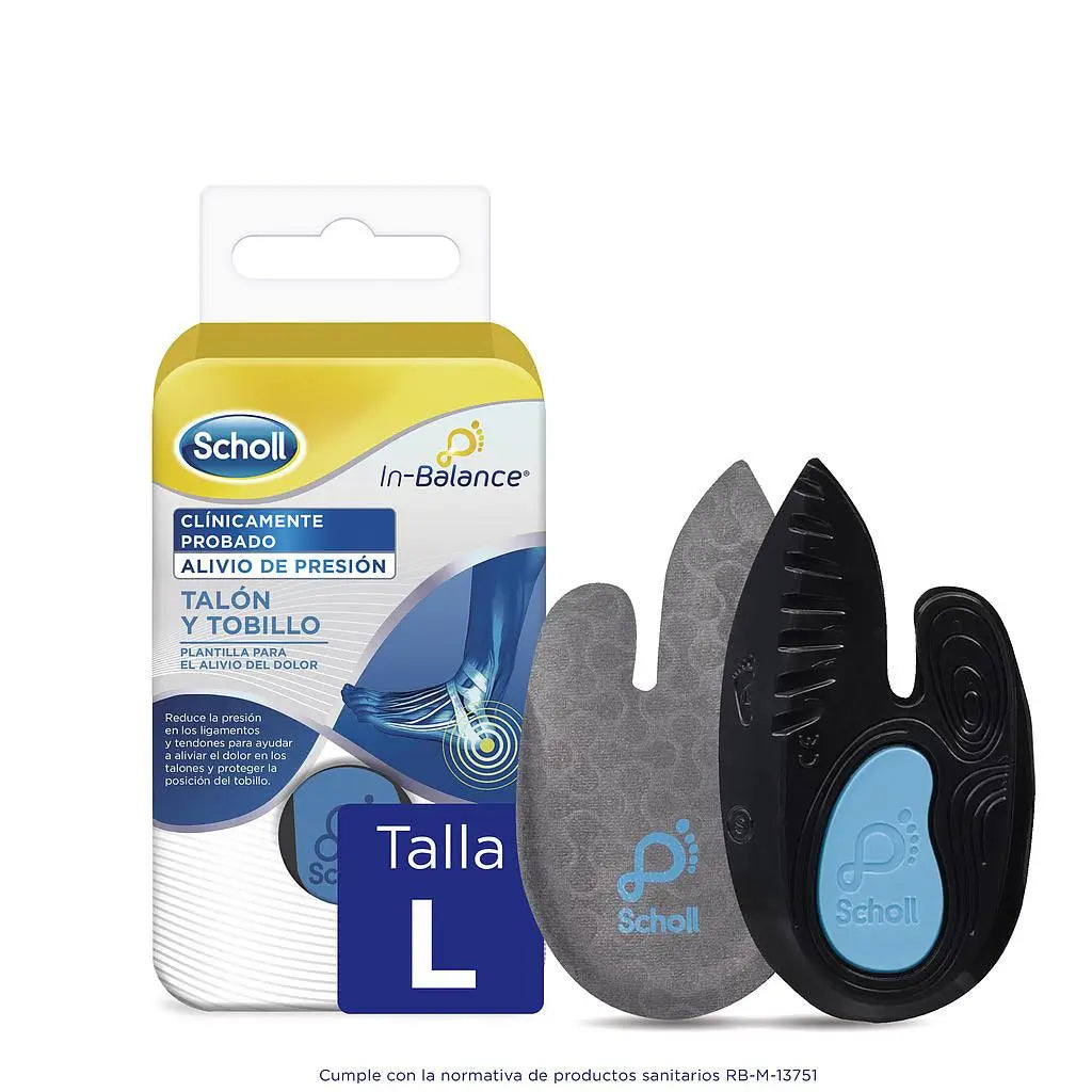 Scholl Plantillas In-Balance Talón y Tobillo Talla L