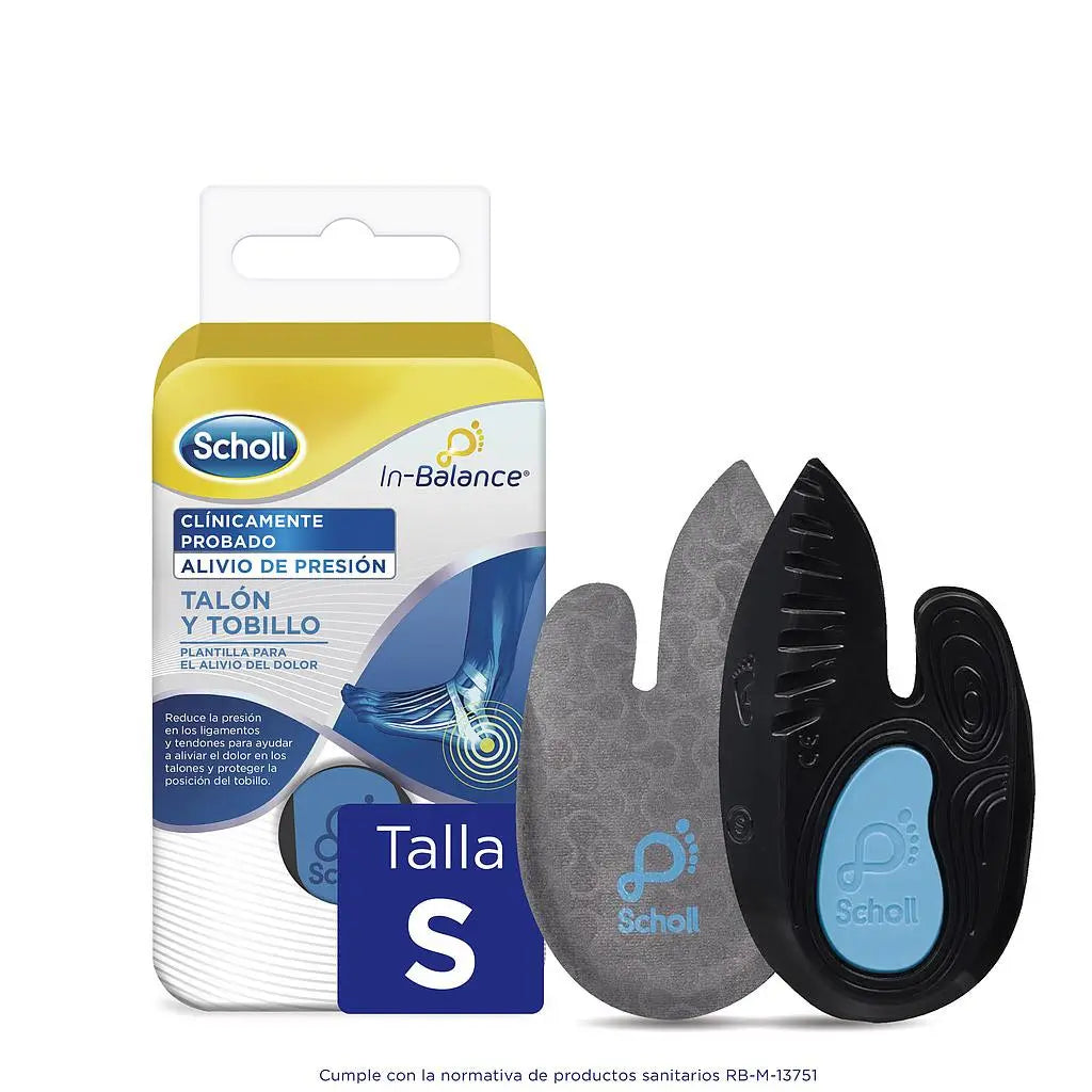 Scholl Plantillas In-Balance Talón y Tobillo Talla S