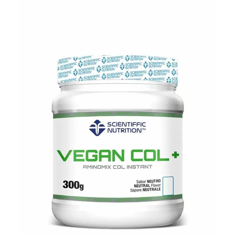 Scientiffic Nutrition Vegan Col+, Colágeno 100% Vegano, 300G Sabor Neutro. , 300 gramos