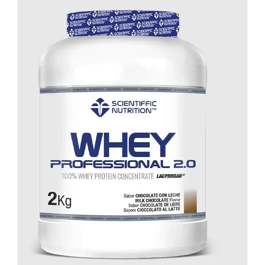 Scientiffic Nutrition Whey Professional 2.0 Chocolate Con Leche, 2000 gramos