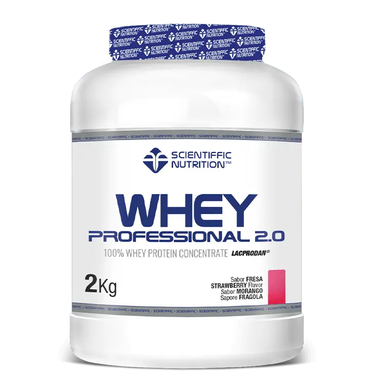 Scientiffic Nutrition Whey Professional 2.0 Fresa, 2 kg