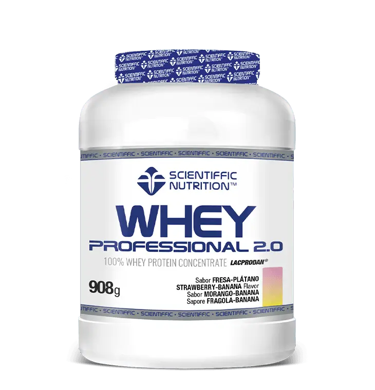 Scientiffic Nutrition Whey Professional 2.0 Fresa Platano, 908 g