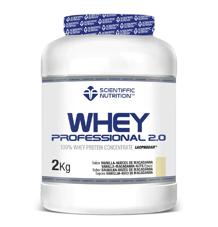 Scientiffic Nutrition Whey Professional 2.0 Vainilla Nueces Macadam, 2 kg