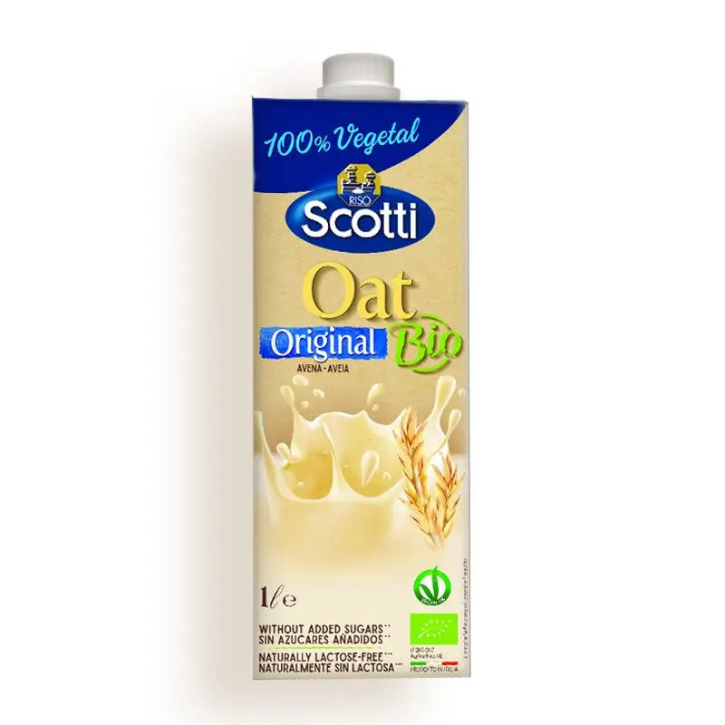 Scotti Bebida Vegetal De Avena Natural 1L. Bio Sg Vegan**