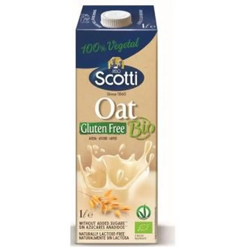 Scotti Bebida Vegetal De Avena Sin Gluten 1L. Bio Vegan 