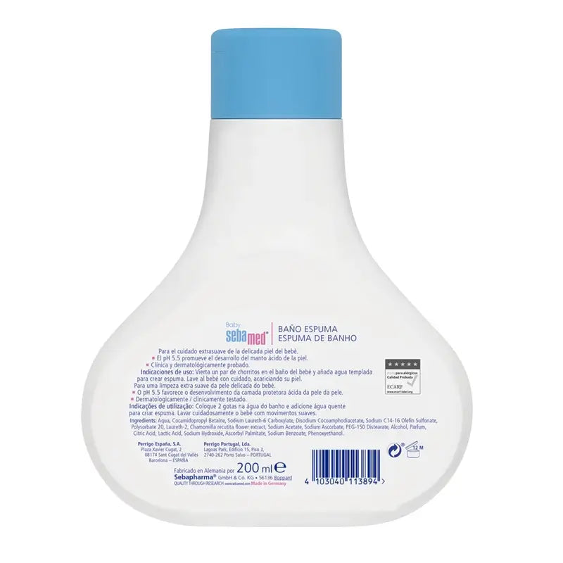 SEBAMED Baby Baño Espuma 200 ml