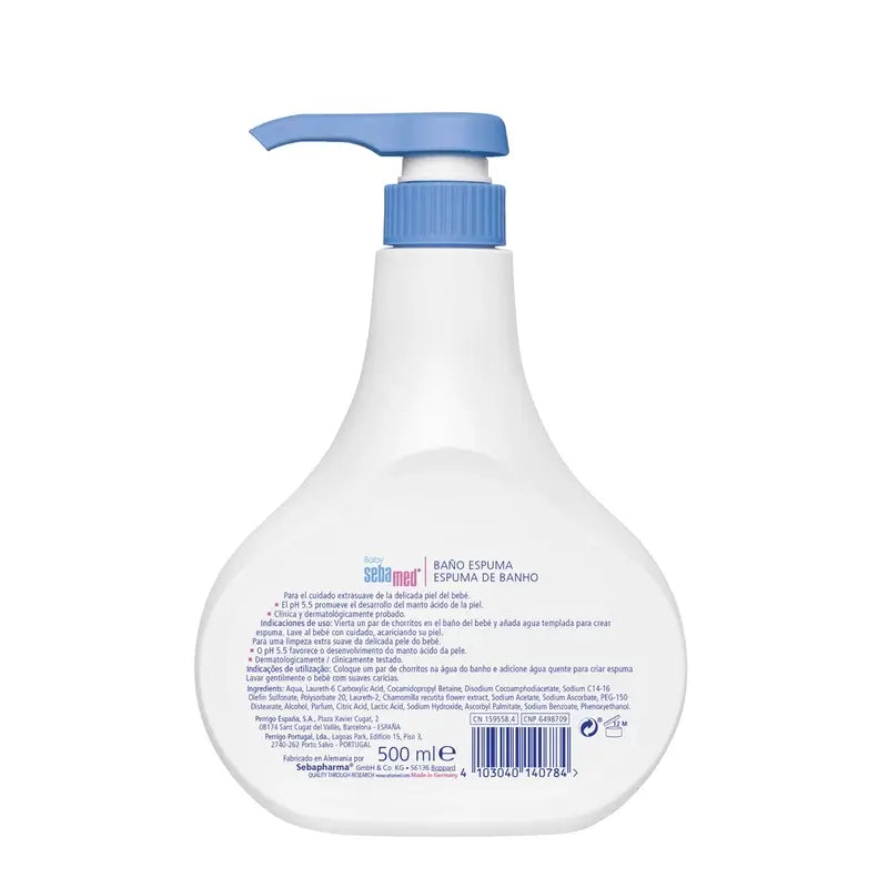 SEBAMED Baby Baño Espuma Para Piel Delicada 500 ml