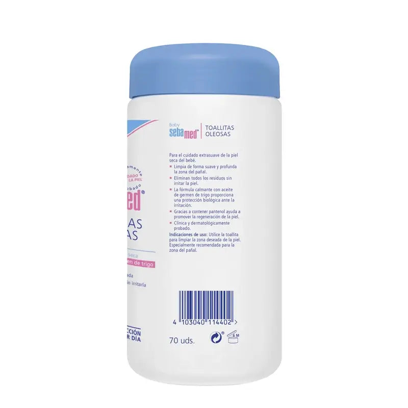 SEBAMED Baby Toallitas Oleosas 70 Unidades