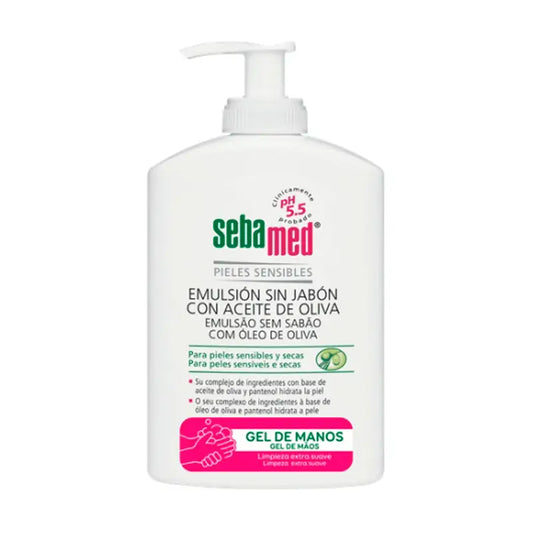 SEBAMED Emulsión Sin Jabón Oliva 300 ml + Stick Manos de Regalo