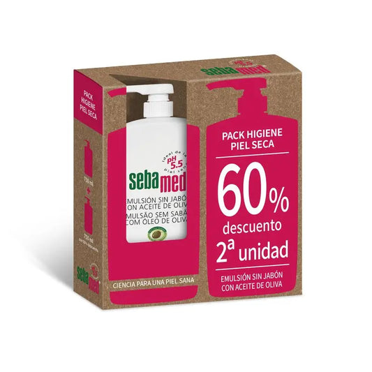 SEBAMED Emulsion Sin Jabón Oliva Duplo,1500 ml