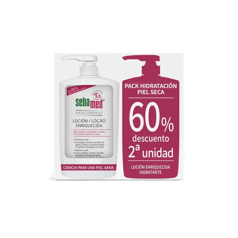 Sebamed Pack Loción Corporal , 750 ml 2ª ud al 60%