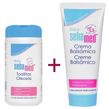 SEBAMED PACK CREMA BALSAMICA 200 ML + TOALLITAS 72 UNIDADES