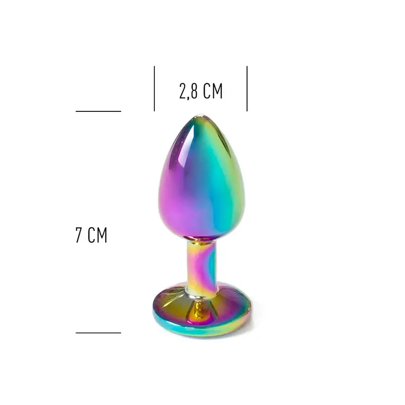 Secret Play Metal Butt Plug Multicolor Talla S 7 Cm