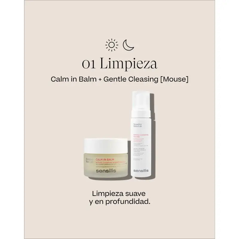 Sensilis Higiene Facial Pack Calm + Gentle Mousse , 50+200 ml