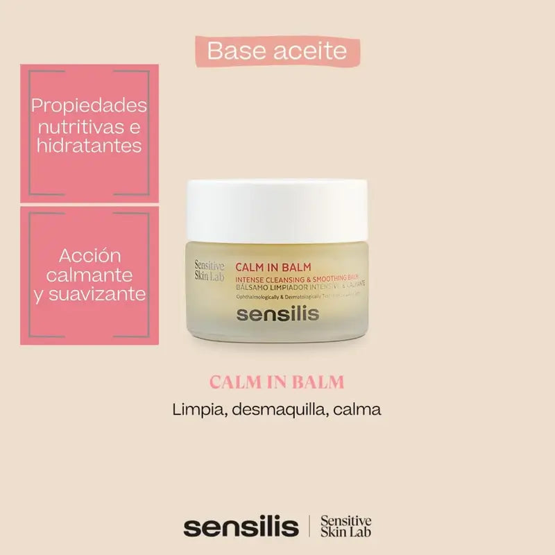 Sensilis Calm In Balm Balsamo Limpiador Para Piel Sensible Y Reactiva 50 Ml