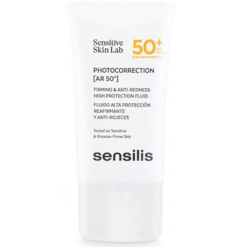 Sensilis Photocorrection [Ar SPF 50+] Fluido Reafirmante y Anti-Rojeces 40 ml