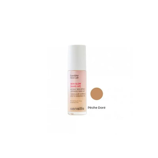 Sensilis Skin Glow Makeup Base De Maquillaje Luminosa - Tono Pêche Dore 05, 30 ml