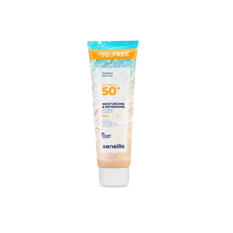 Sensilis Gel Crema SPF 50+ Hidratante y Refrescante, 250 ml