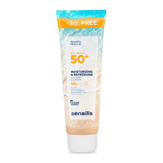 Sensilis Gel Crema SPF 50+ Hidratante y Refrescante, 250 ml