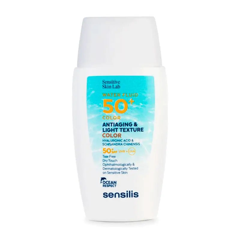 Sensilis Water Fluid SPF 50+ Antiedad Fluido con Color, 40 ml